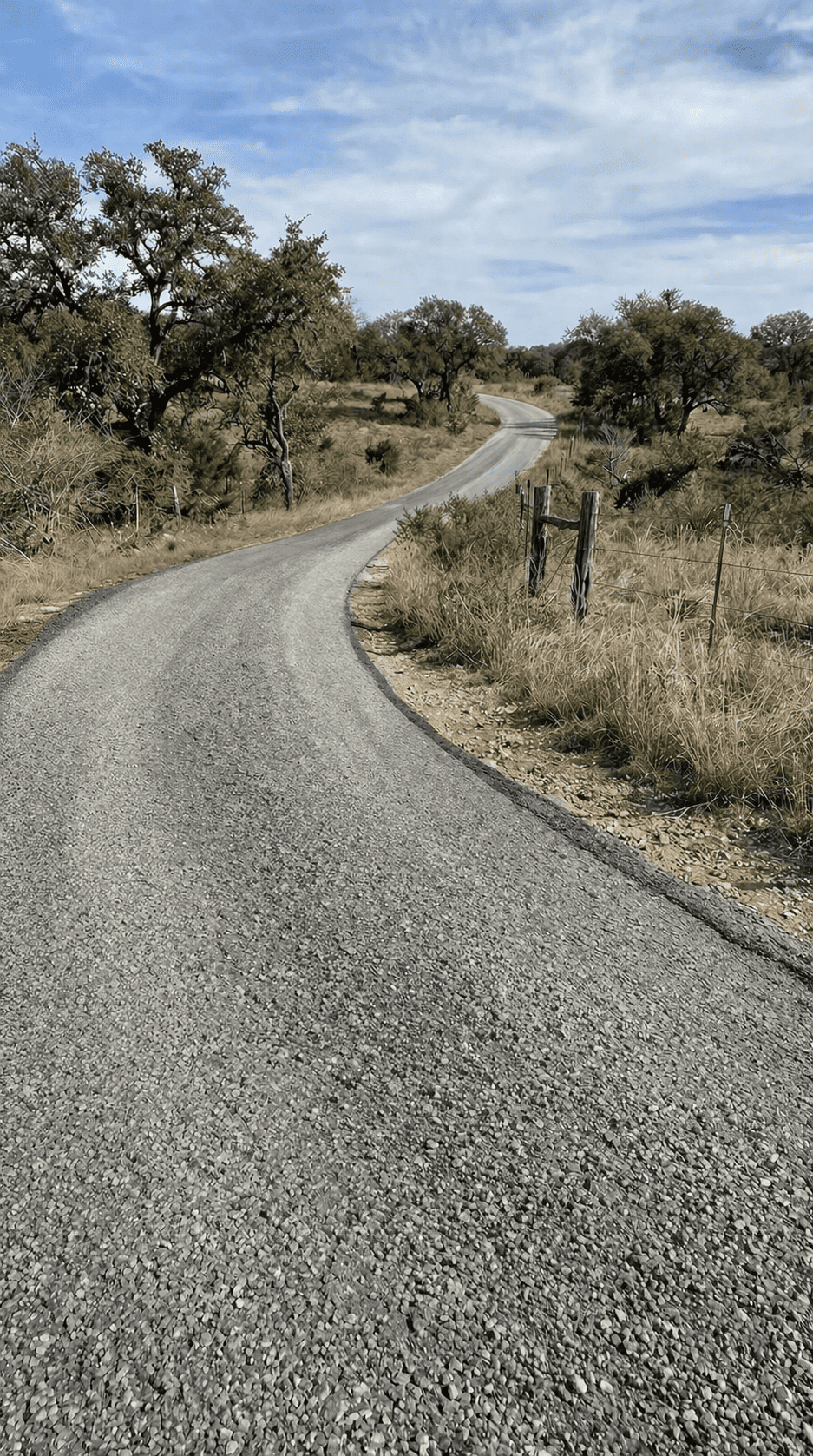 Commercial lot after paving