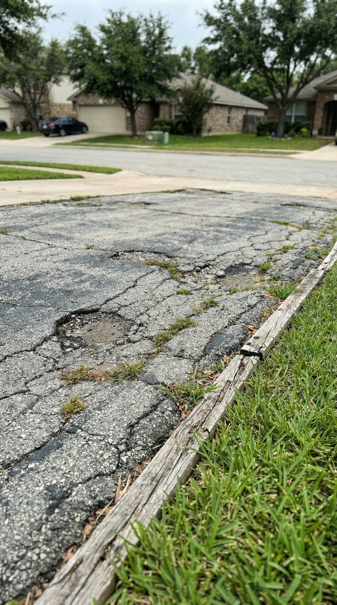 Residential driveway before paving