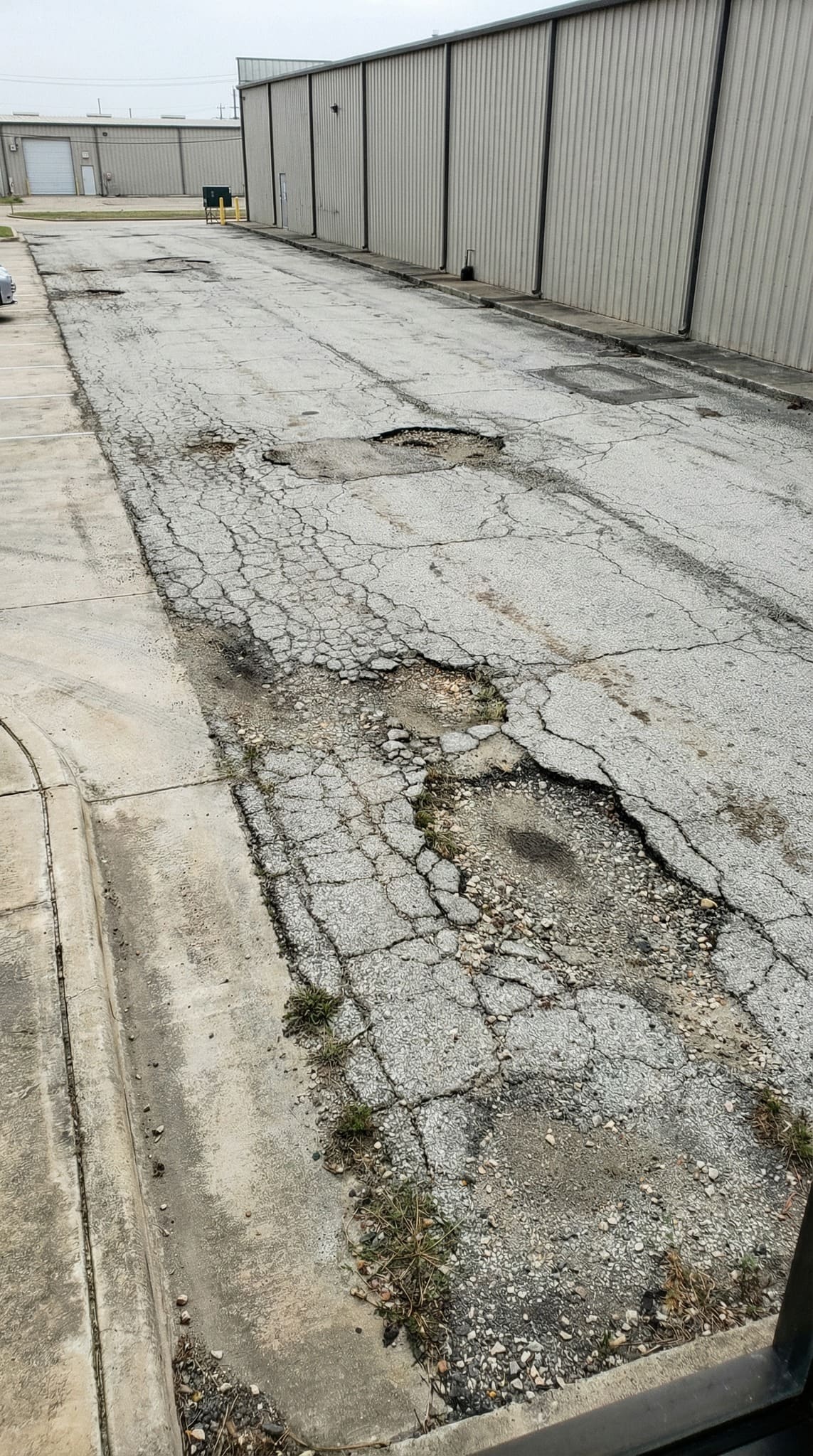 Warehouse apron before paving